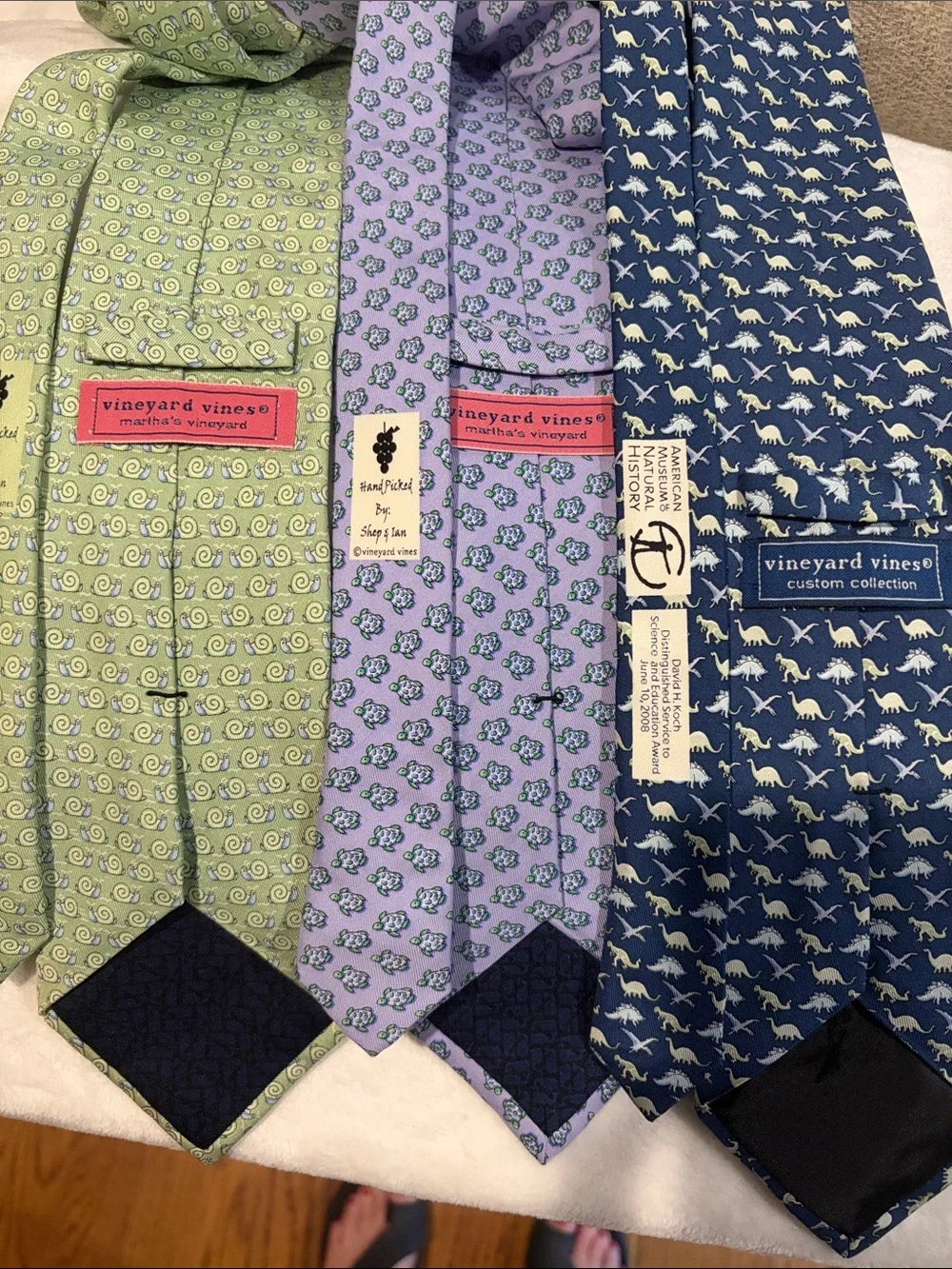 Vineyard Vines 100% Silk Ties. Set of 3